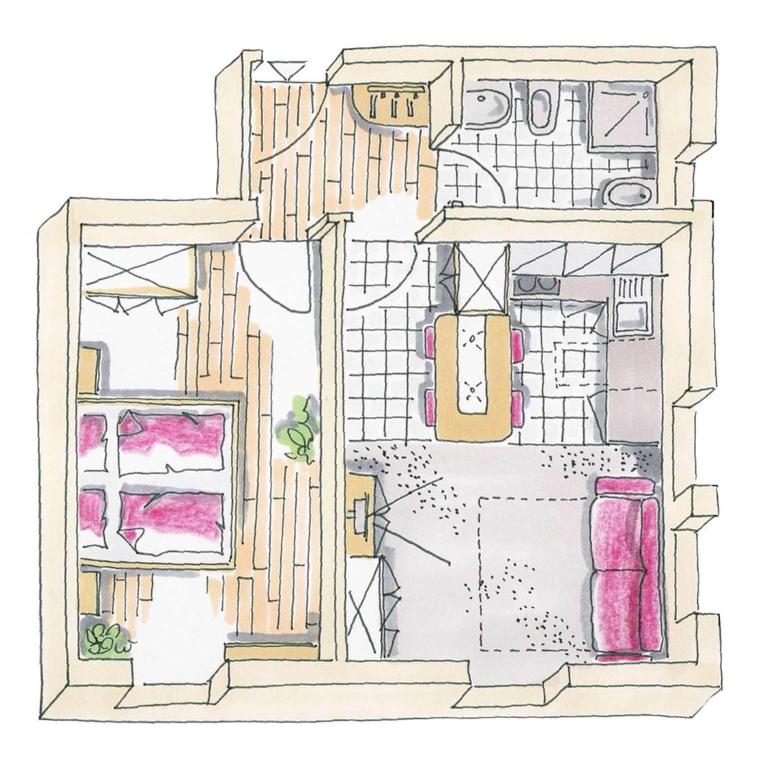 Residence Araldina - Appartamento con 1 Camera da Letto (4 Adulti) - 7