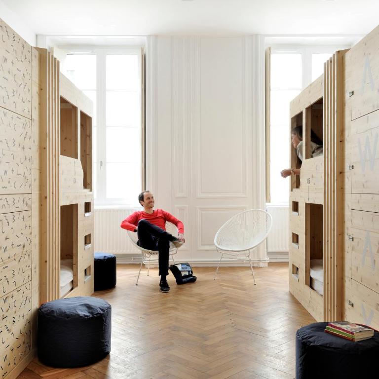 SLO Hostel Lyon les Pentes - Lit Superposé dans Dortoir Mixte de 8 Lits - 6