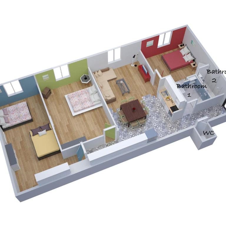 Les marches de St Charles - 100M2 - Appartement 3 Chambres - 2