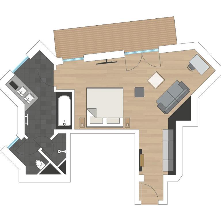 Hotel das Zwölferhaus - Suite mit Balkon - 1