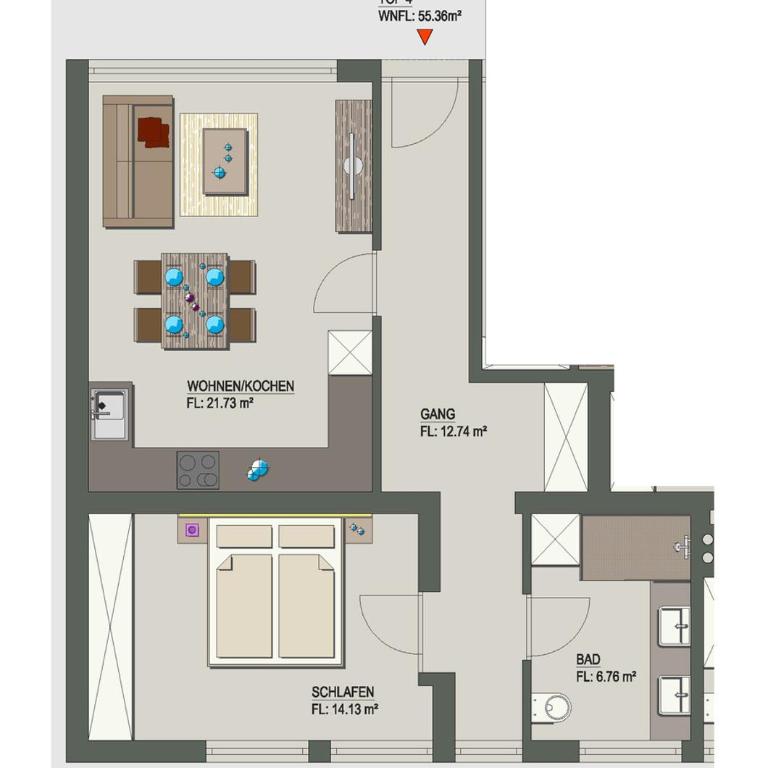 Appartement Ideal by A-Appartments - Appartamento con 1 Camera da Letto - 8