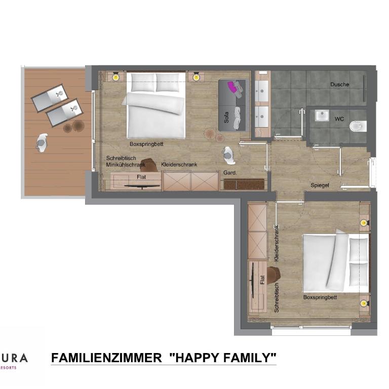Hotel Adapura Wagrain - Standard Familienzimmer - HAPPY - 4