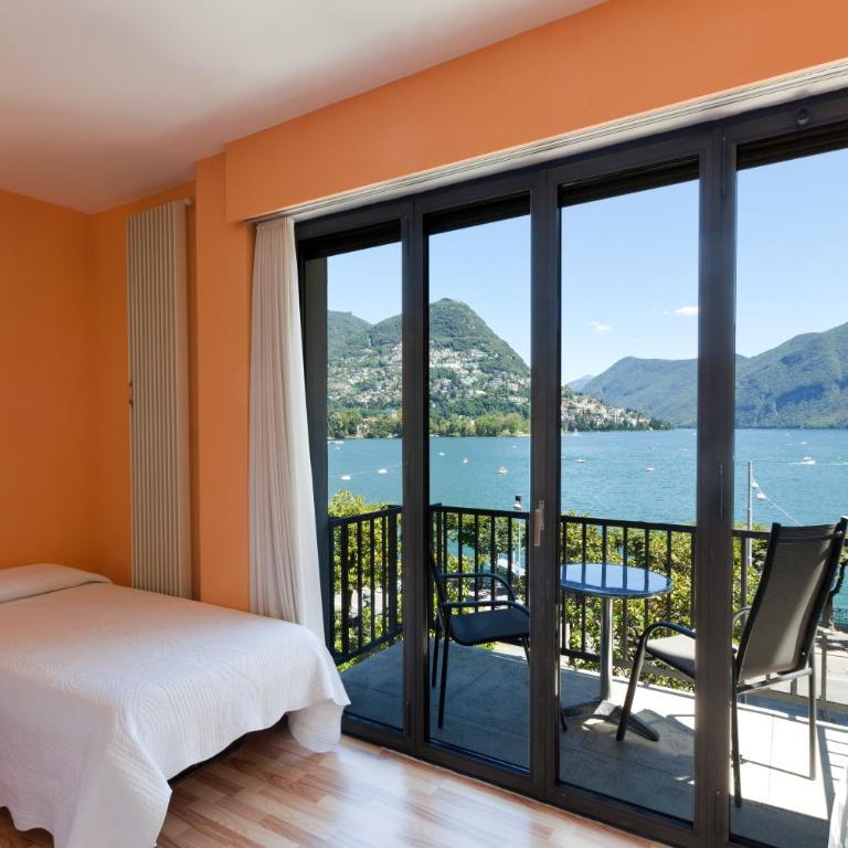 Swiss Lodge Nassa Garni - Camera Tripla Standard con Vista Lago e Balcone - 4