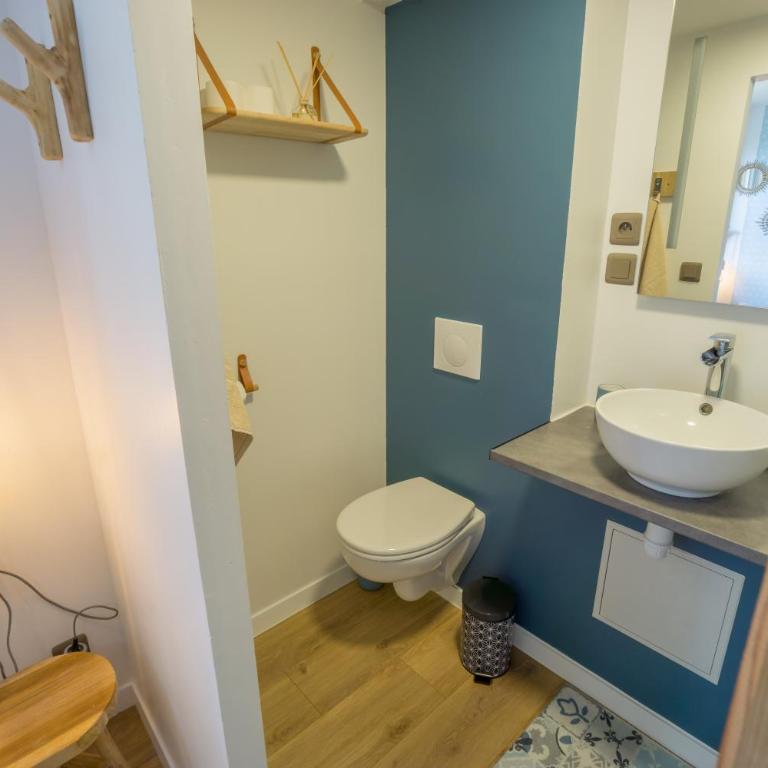 Wood'n Sea Surf Lodge - Auberge De Jeunesse - Chambre Double avec Salle de Bains Privative - 2