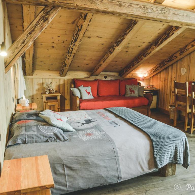 La grange d'Aldaré Chambres d'hôtes - Chambre Double - Vue sur Montagne - 1