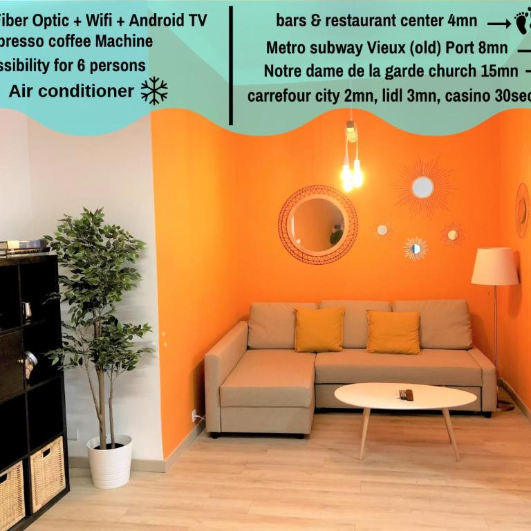 BEAU T3 NEUF PROCHE VIEUX-PORT A LA PLACE CORDERIE - Appartement 2 Chambres - 1