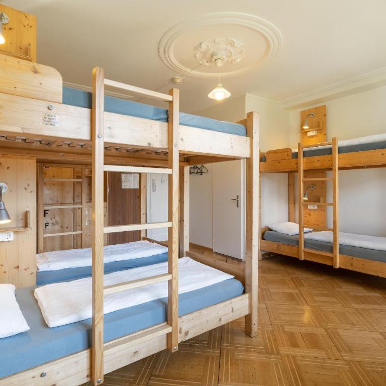 Backpackers Villa Sonnenhof - Hostel Interlaken - Einzelbett im gemischten Schlafsaal mit 7 Betten - 5