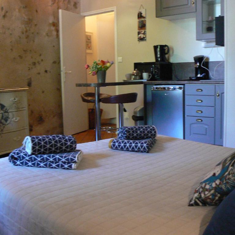 Logis Muraille Romaine, Centre Historique, Lit queen size - Studio - 5