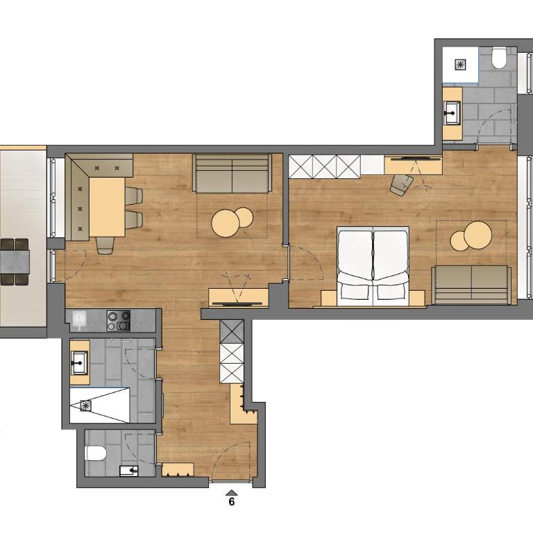 Apart-Hotel Dreisonnenhof - Appartement 1 Chambre - 1