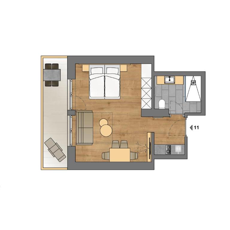 Apart-Hotel Dreisonnenhof - Studio - Vue sur Montagne - 2