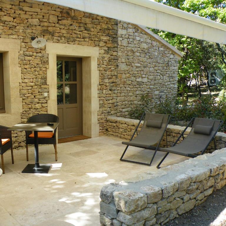 Le Jas de Gordes - Chambre Double avec Terrasse - 4