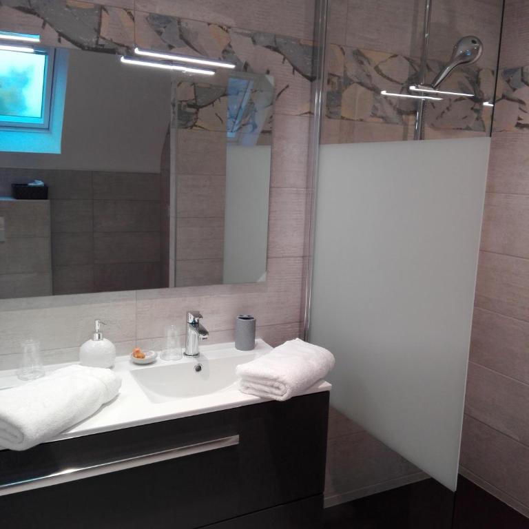 Villa des Fleurs d'Ajoncs - Chambre Familiale avec Salle de Bains - 3