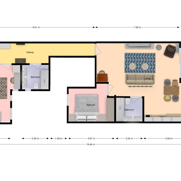 New central 2BR apartment 100m-to-beach free parking - Apartamento de 2 dormitorios - 27