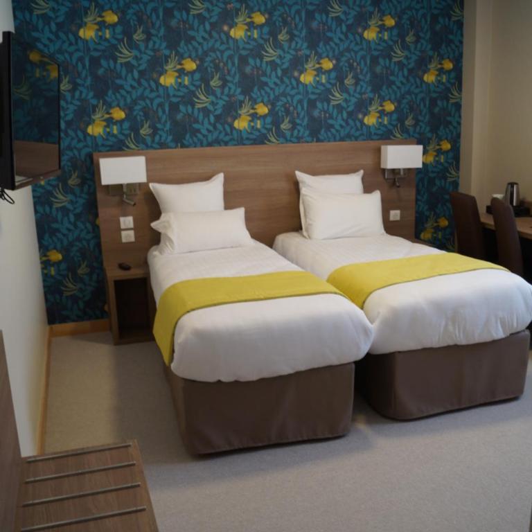 Logis hotel du Rhône - Chambre Lits Jumeaux pour Personnes à Mobilité Réduite - 2