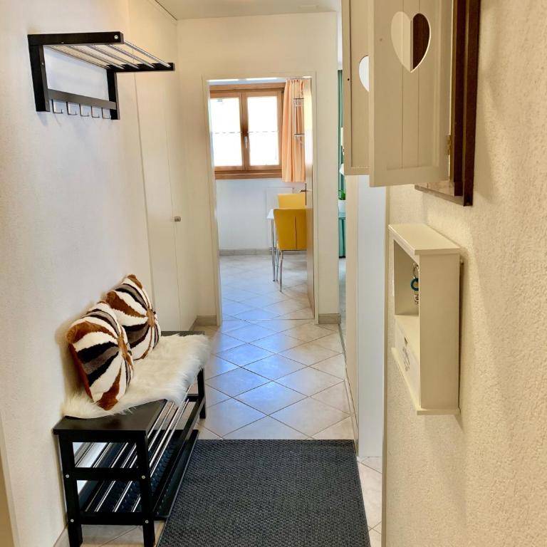 Holiday Apartment Gian - close to the Kongresshaus, the ice hockey stadium, cross-country skiing, the Eau-la-la indoor pool and wellness, large supermarket, 2 bus stops, with an indoor garage and fully equipped - Apartment mit 1 Schlafzimmer - 35