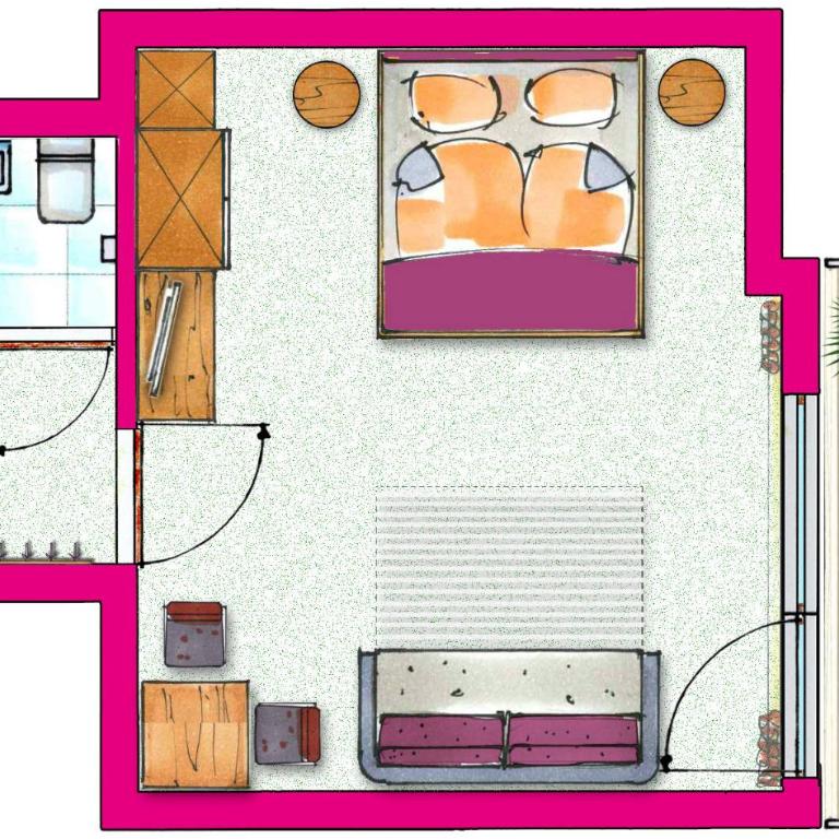 smartHOTEL - Großes Comfort Doppelzimmer mit Balkon - 2