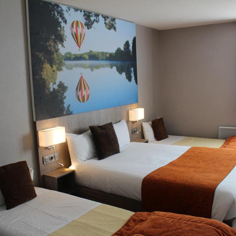 The Originals City, Hôtel La Terrasse, Tours Nord - Chambre Quadruple - 3