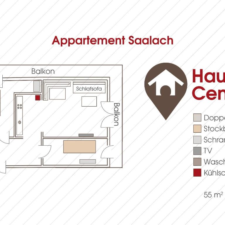 Haus Central Lofer - Apartment mit Balkon - 8