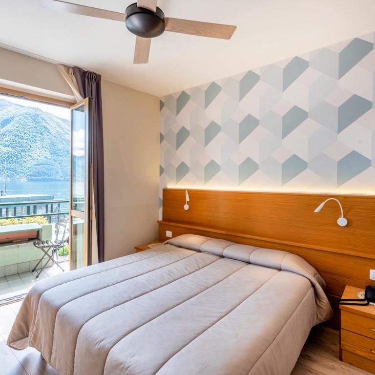 Hotel Argegno - Camera Matrimoniale/Doppia con Letti Singoli con Balcone e Vista Lago - 3