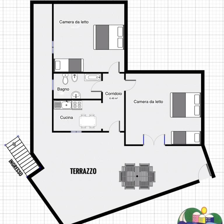 Magi - Azzurra - Appartamento con 2 Camere da Letto - 12