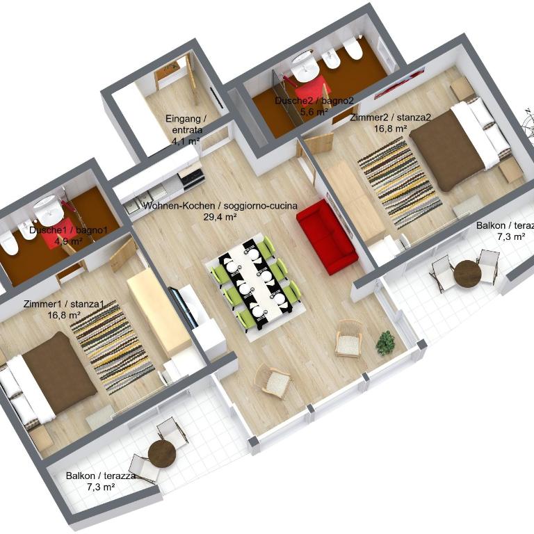 Apartments Bachmann - Apartamento de 3 dormitorios - 5