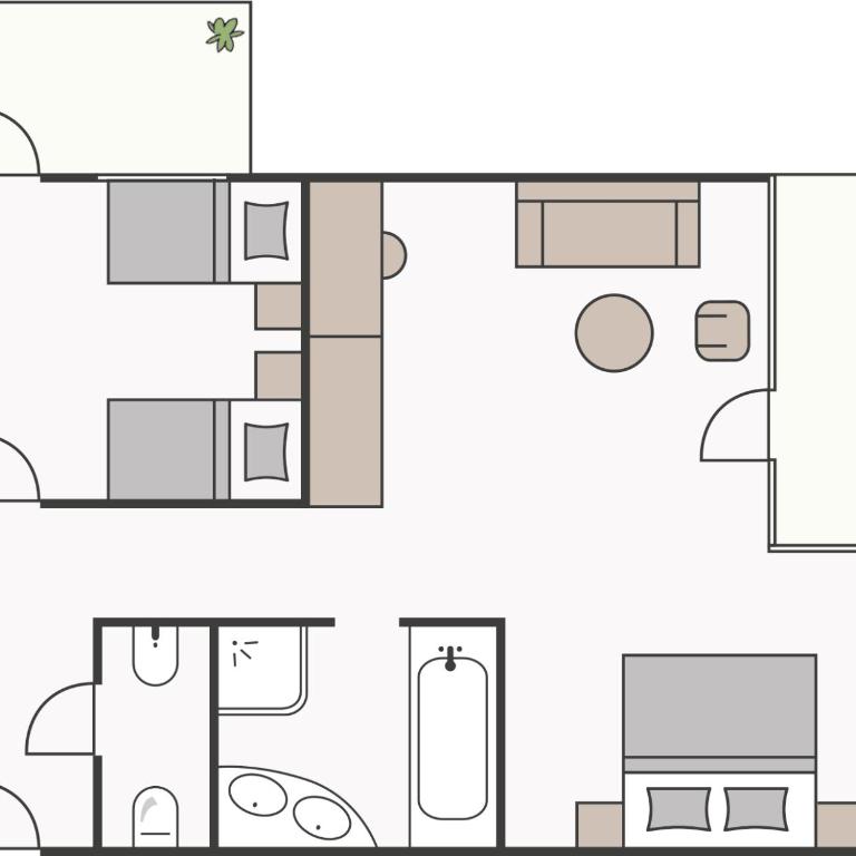 Aktiv & Spa Hotel Alpenrose - Superior Apartment mit 2 Schlafzimmern - 1