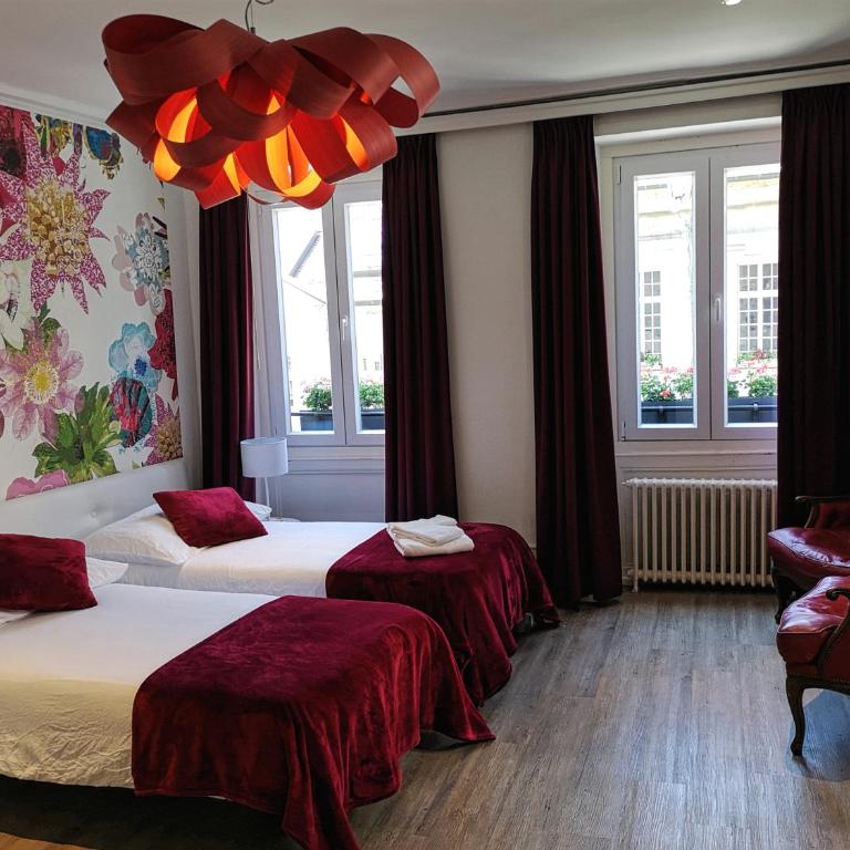 Hôtel du Raisin - Großes Zweibettzimmer - 2