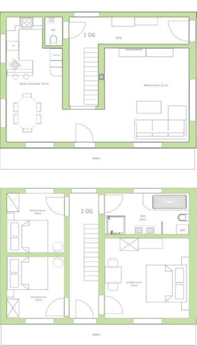 Apartment Julia & Maria - Apartment mit Balkon - 4