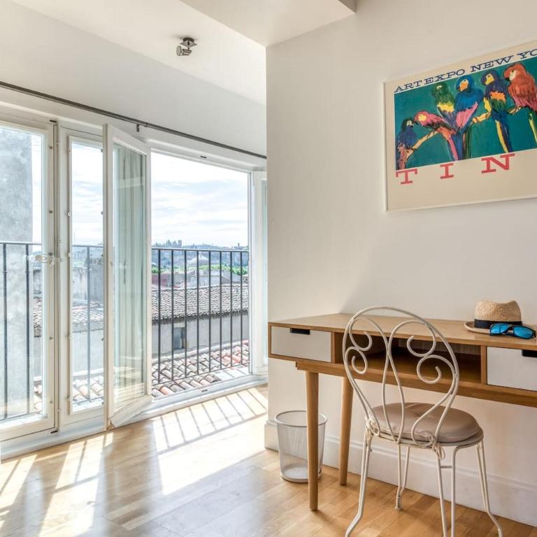 Wine Loft, Terrasse et Vue extraordinaire sur la cité médiévale - Apartamento Ático - 23