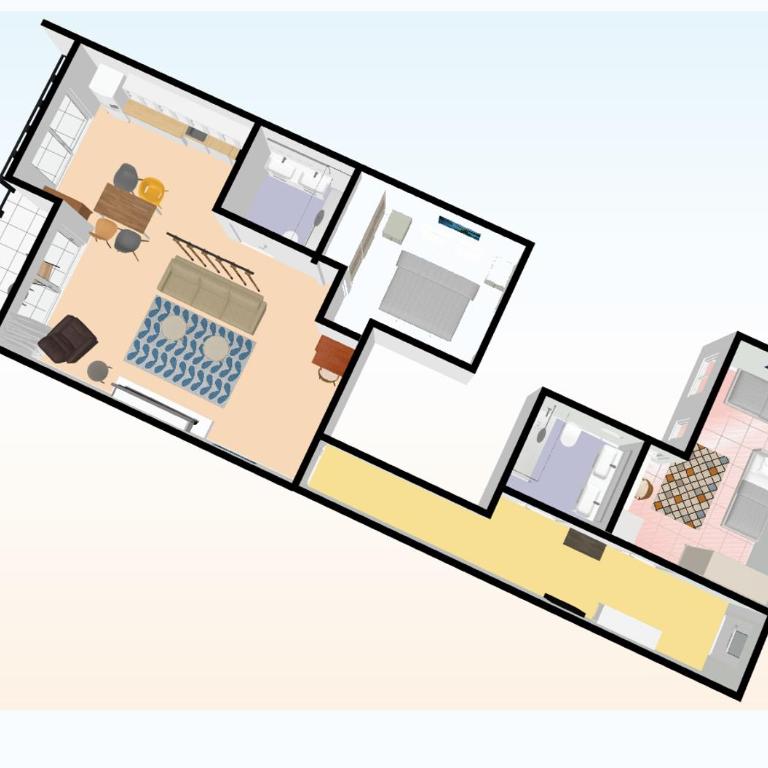 New central 2BR apartment 100m-to-beach free parking - Apartamento de 2 dormitorios - 2