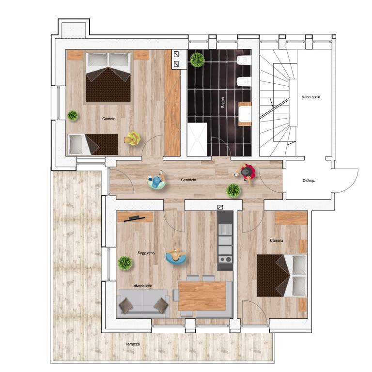 Ciasa MAEL Dolomites Apartments - Apartamento de 2 dormitorios - 4