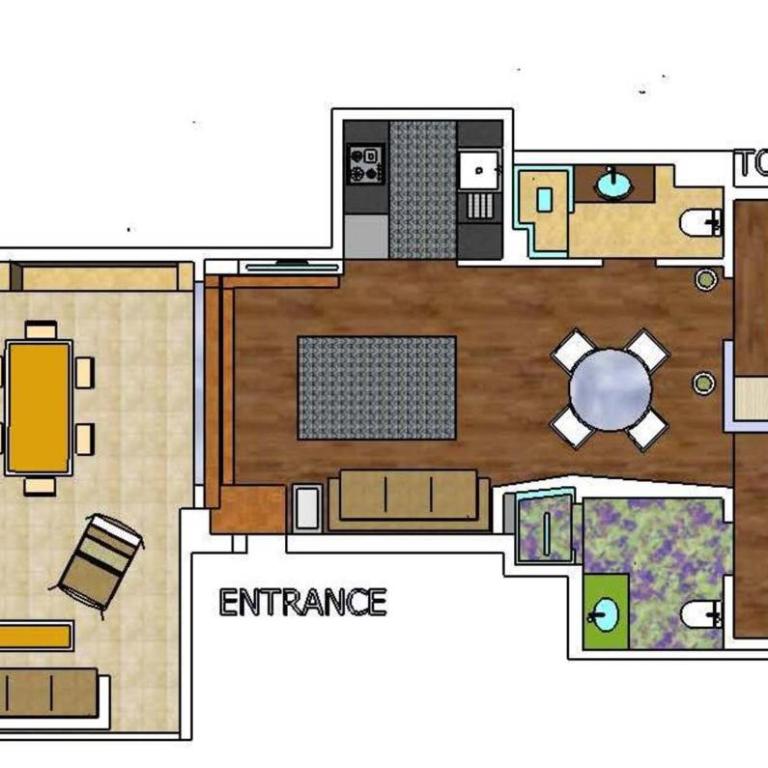 FLORIT FLATS - CENTER 2BR 2BA ATTIC TERRACE VIEW WIFi AC - Apartment - 44
