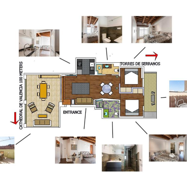 FLORIT FLATS - CENTER 2BR 2BA ATTIC TERRACE VIEW WIFi AC - Apartment - 43