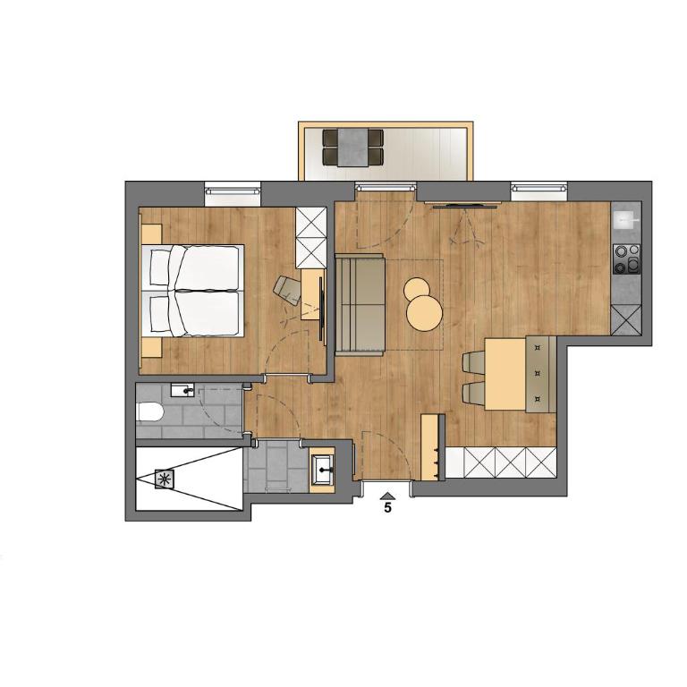 Apart-Hotel Dreisonnenhof - Appartement 1 Chambre - 1