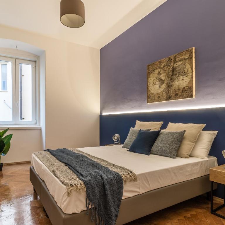 Pregiata camera con bagno privato - Blu di Prussia - Appartamento con 1 Camera da Letto - 1