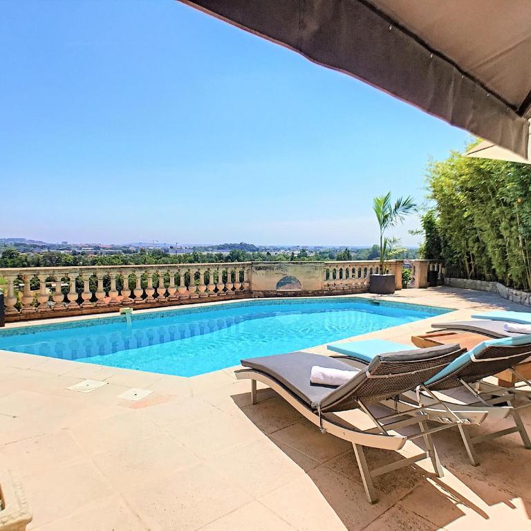 3 Bedrooms Villa near Cannes - Pool & Jacuzzi - Sea View - Villa 3 Chambres (6 Adultes) - 1