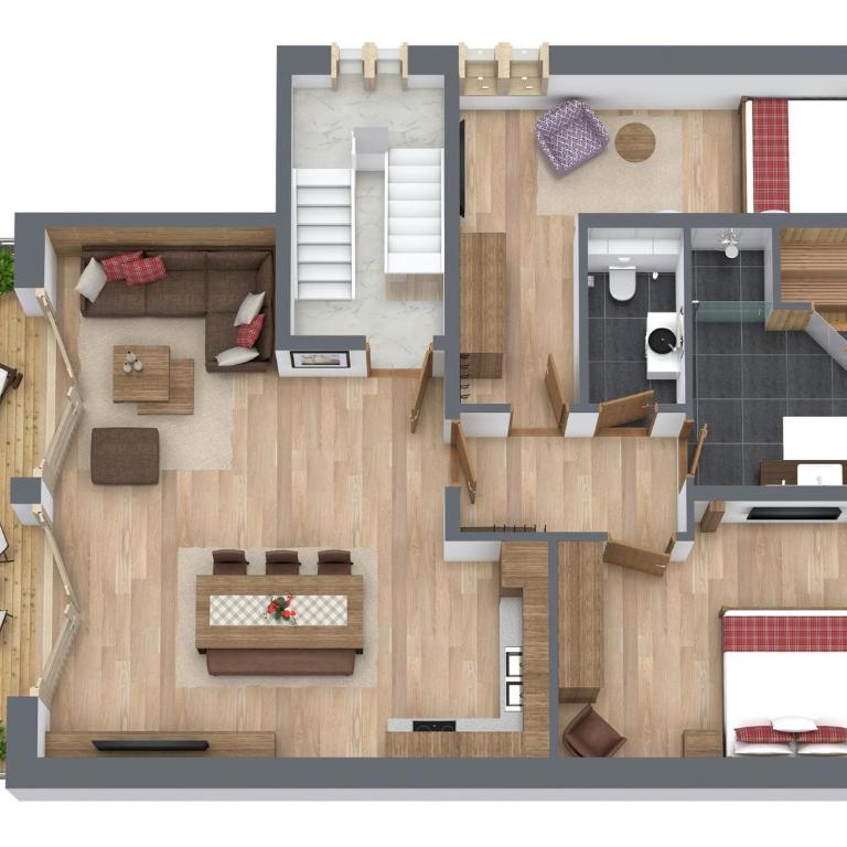 Ferienhaus Landenhammer - Apartment mit 2 Schlafzimmern - 12