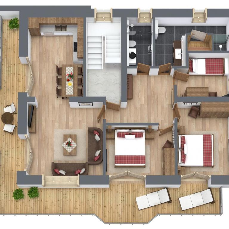 Ferienhaus Landenhammer - Apartment mit 3 Schlafzimmern - 11