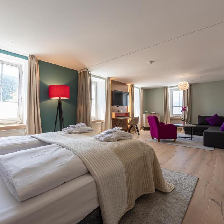 Hotel Rosatsch Stammhaus - Premium Familiensuite im Stammhaus mit 4 Betten - 3