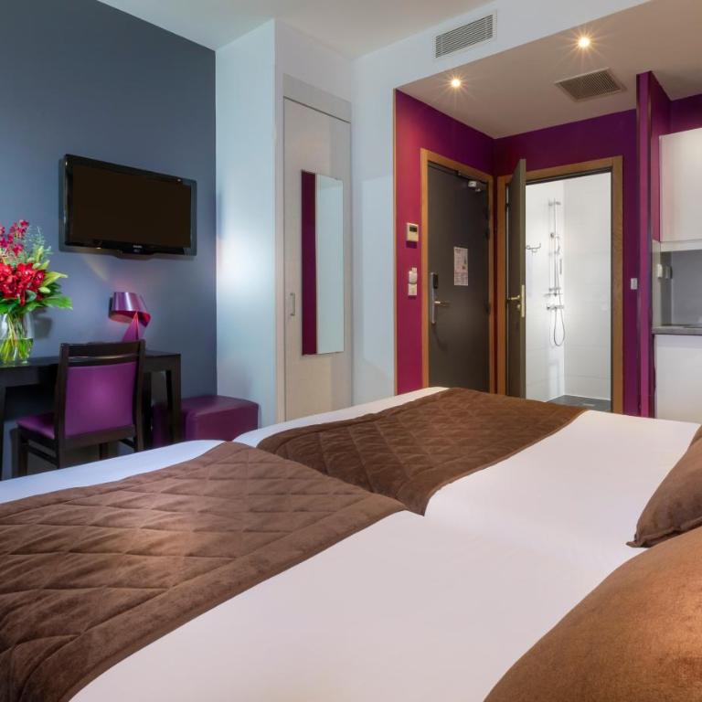 Hôtel Ambre - Chambre Lits Jumeaux - 1