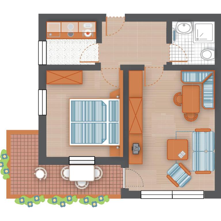 Haus Andrea - Apartment mit 1 Schlafzimmer - 9
