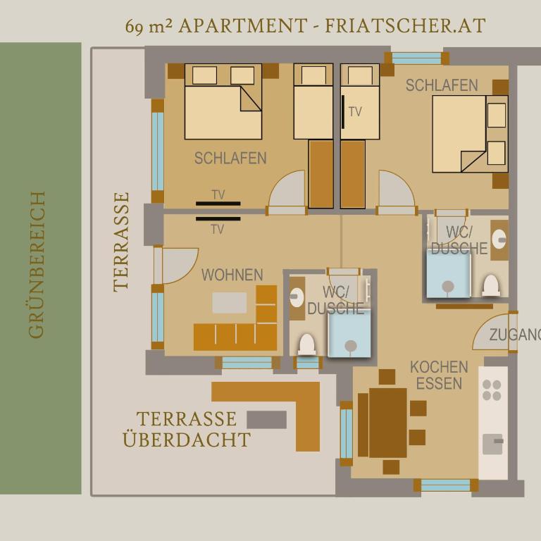 Friatscher Apartment - Apartment mit 2 Schlafzimmern - 14