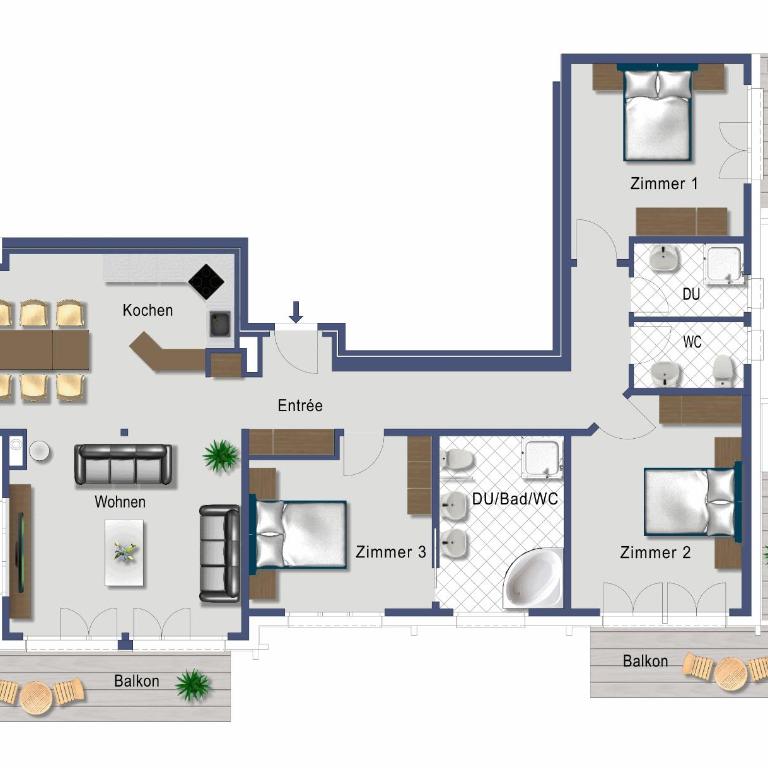 Casa Della Luce Apartments by Zermatt Premium Apartments - Luce 5 - Three-Bedroom Apartment (2nd floor) - 3