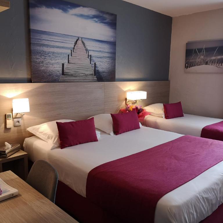 Atoll Hotel restaurant - Chambre Triple (1 Lit Double et 1 Lit Simple) - 7