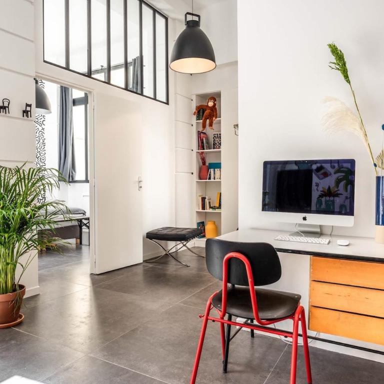 Outstanding Artist Loft - 6 guests - Marais and Canal - Appartement 2 Chambres - 8
