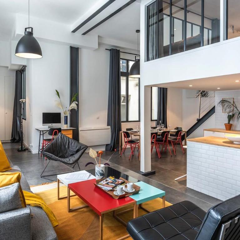 Outstanding Artist Loft - 6 guests - Marais and Canal - Appartement 2 Chambres - 7