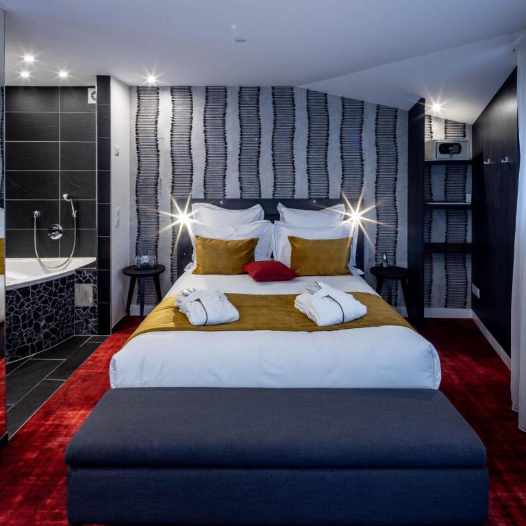 Hôtel Villa La Florangerie - SPA & Piscine - Chambre Double avec Baignoire Spa - 6