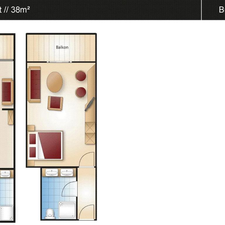 Parkhotel Burgmühle - Doppelzimmer mit Balkon - 1