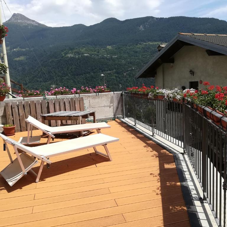 Lo Verdzé di Torgnon - Chambre Double - Vue sur Montagne - 5