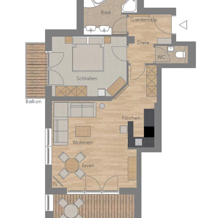 Alpenvital Tirol Appartements - Apartment mit 1 Schlafzimmer - 4